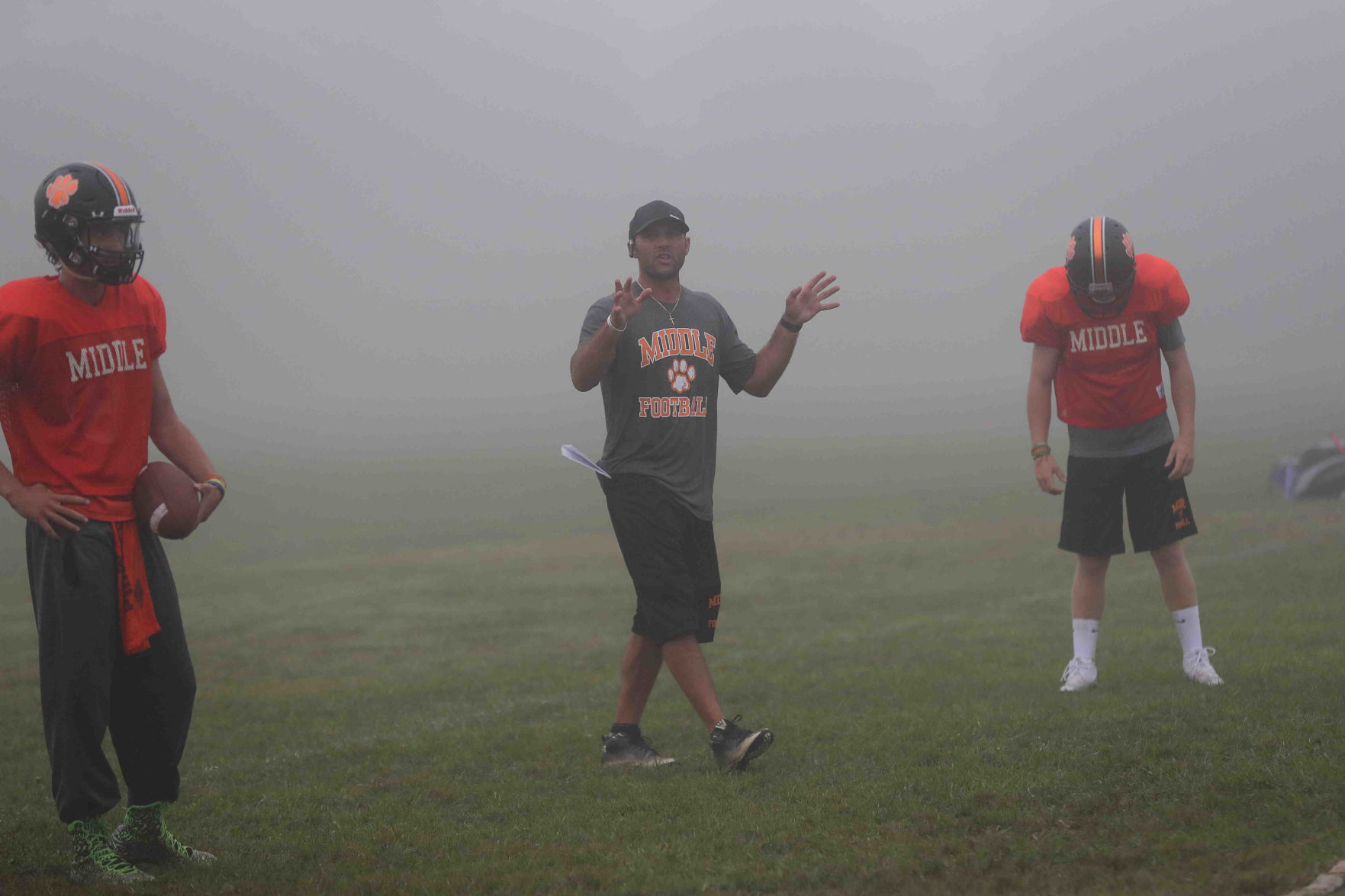 Middle Township High School football practice